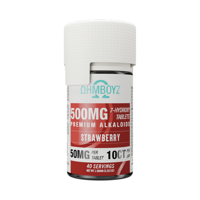 OHMBOYZ 7-Hydroxy Tablets 500mg Strawberry