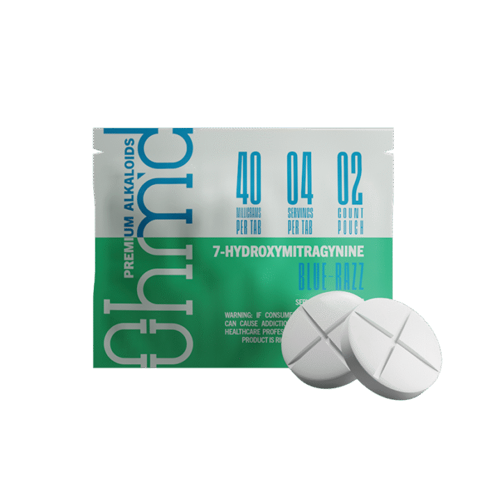 OHM'D: 7-Hydroxy Tablets 80mg Blue Razz
