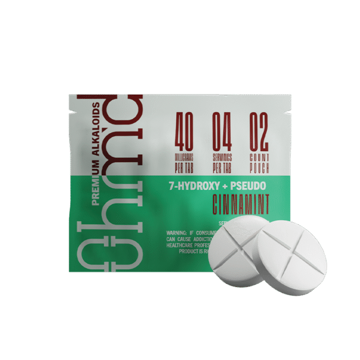 OHM'D 7-Hydroxy+Pseudo Tablets 80mg Cinnamint