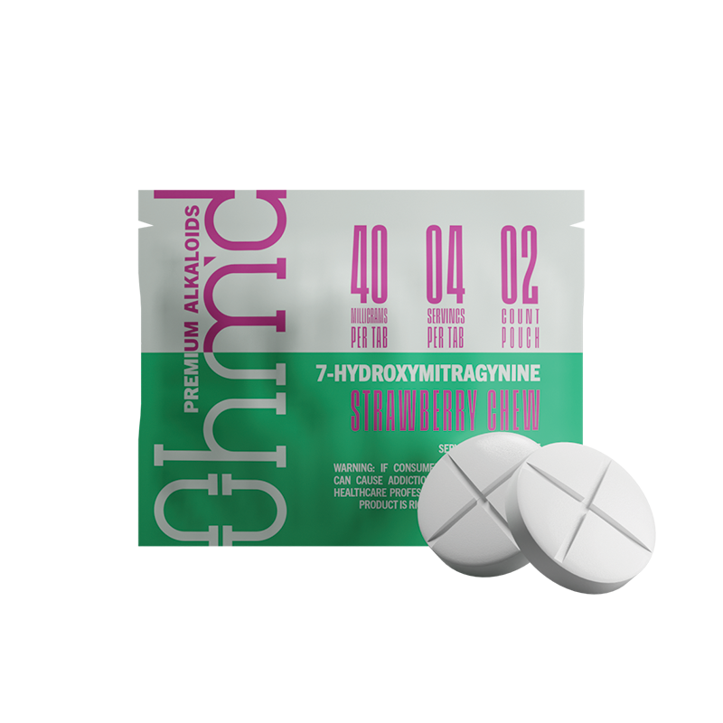 OHM'D 7-Hydroxy Tablets 80mg Strawberry