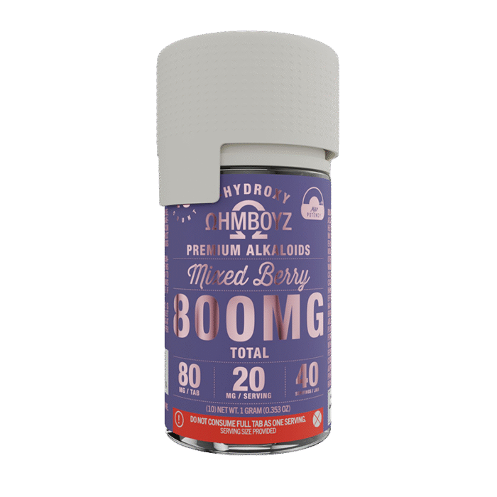 OHMBOYZ 7-Hydroxy Tablets 800mg Mixed Berry