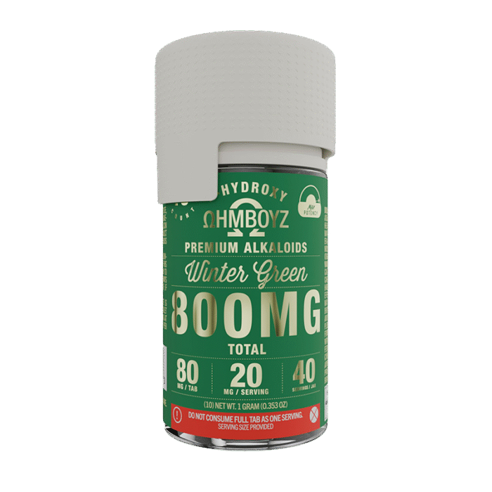 OHMBOYZ 7-Hydroxy Tablets 800mg Winter Green