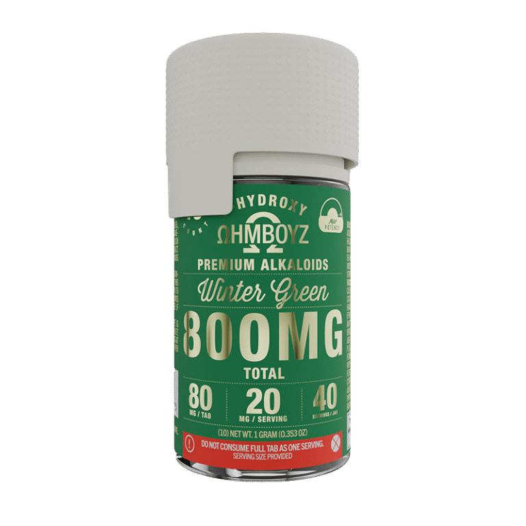 OHMBOYZ 7-Hydroxy Tablets 800mg Winter Green